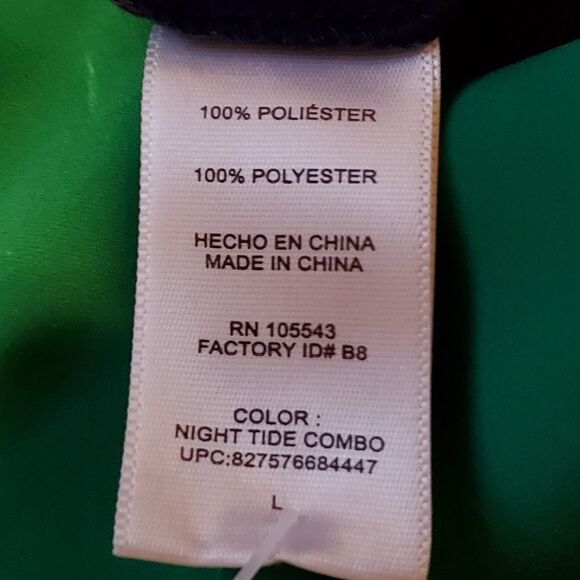 🔺️Daisy Fuentes Blue, Fuchsia, & Green Colorblock Shift Dress Large - Picture 7 of 8